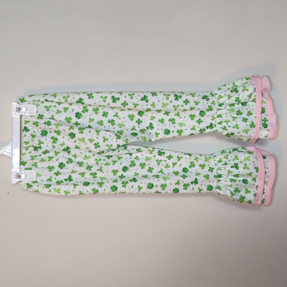 Boutique St. Patrick's Day Set Pants + Tunic Pink and Green Girls Size 6-7 - Picture 7 of 7
